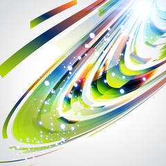 Abstract smooth color wave background.