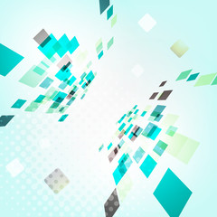 Abstract  geometric design - 3d explore square mosaic  background.