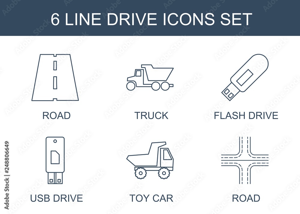 Poster 6 drive icons