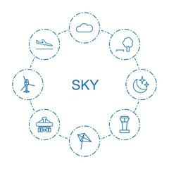 8 sky icons