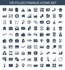 100 finance icons