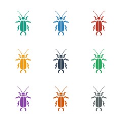 beetle icon white background