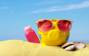 Summer piggy bank