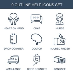 9 help icons