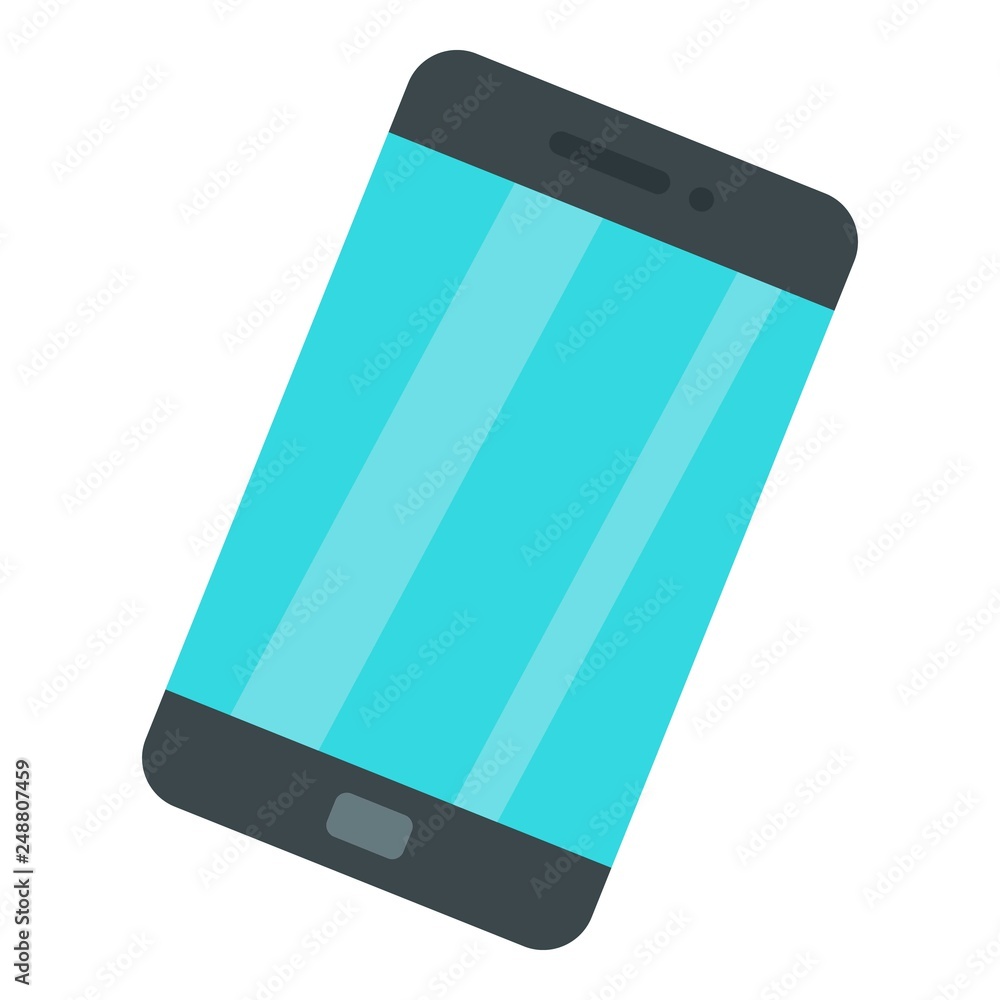 Poster Modern smartphone icon. Flat illustration of modern smartphone vector icon for web design