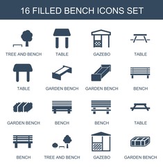 16 bench icons