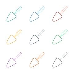 trowel icon white background