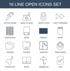 16 open icons