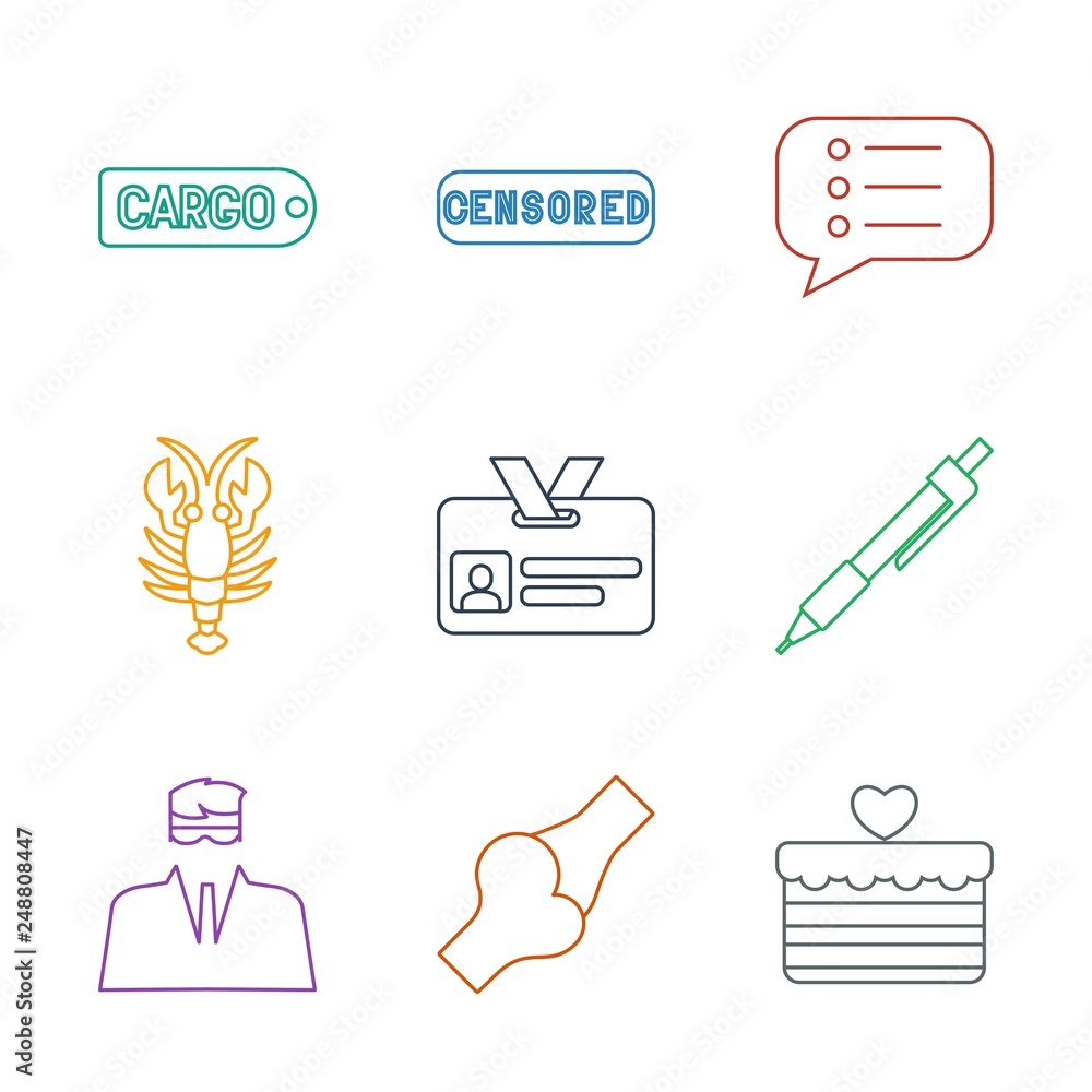 Sticker label icons