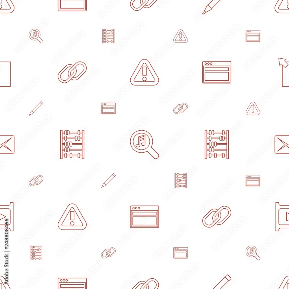 Poster interface icons pattern seamless white background
