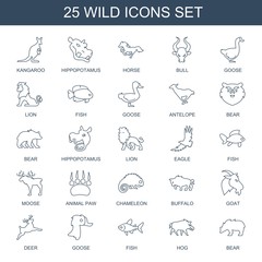 Obraz premium 25 wild icons
