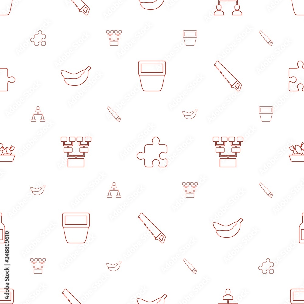 Poster group icons pattern seamless white background