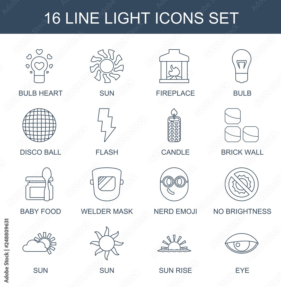 Poster light icons