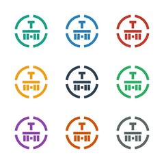 cargo terminal icon white background