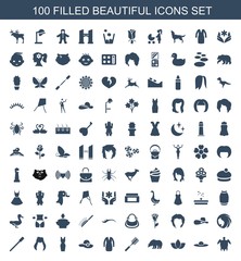 100 beautiful icons