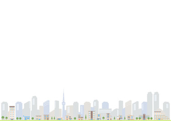 街並み　イラスト