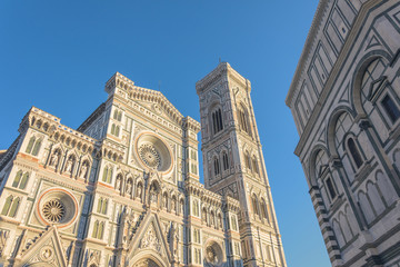 Fototapeta premium Facade of the Cattedrale di Santa Maria del Fiore, Florence, Italy.