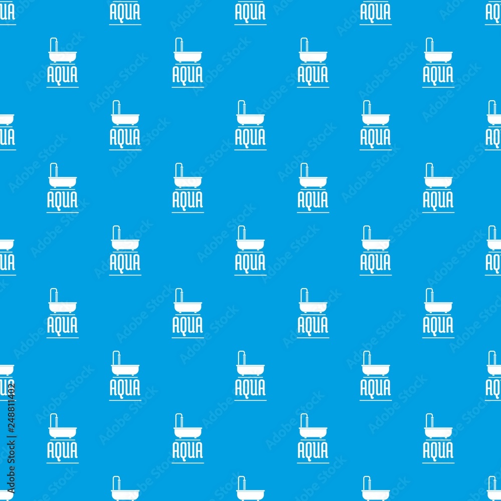 Poster aqua pattern vector seamless blue repeat for any use