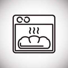 Bakery oven outline icon on white background for graphic and web design, Modern simple vector sign. Internet concept. Trendy symbol for website design web button or mobile app - 248811671