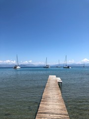 Obraz premium sailing boat on the sea