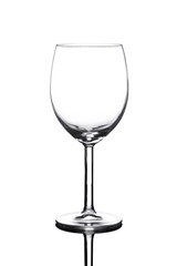 Empty glass for red wine