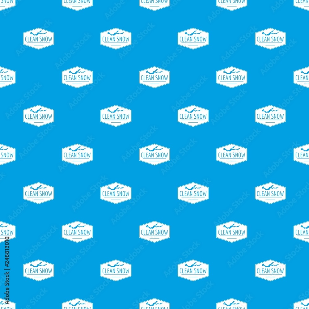 Poster clean snow pattern vector seamless blue repeat for any use