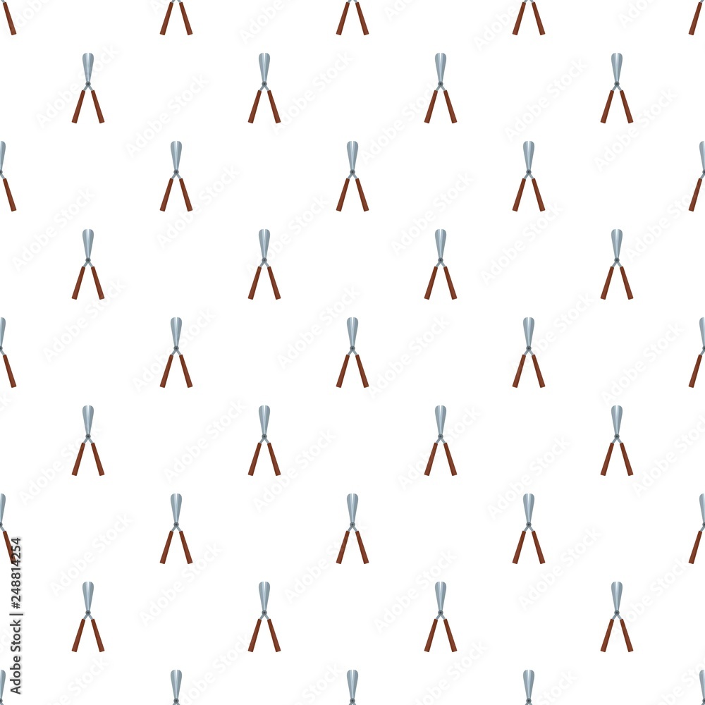 Poster scissors bush icon. flat illustration of scissors bush vector icon for web design