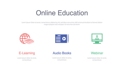 ONLINE EDUCATION BANNER CONCEPT