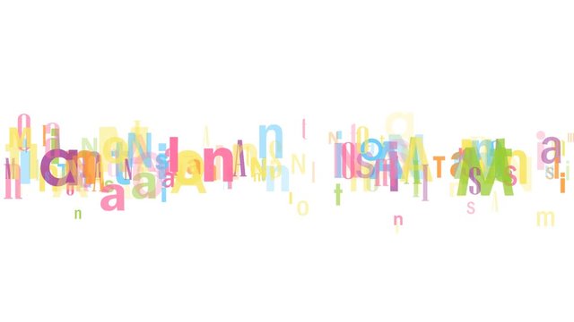 ANIMATIONS typographie cin&eacute;tique