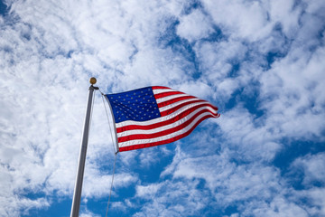 Waving american flag