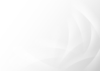 abstract circle blank paper white and gray tone vector background, wave overlapping with shadow modern concept, space for text or message web and book design