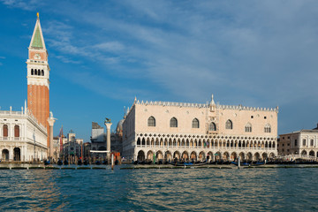 Fototapeta na wymiar San Marco Square and Bell Tower in Venice, Italy.