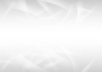 abstract circle blank paper white and gray tone vector background, wave overlapping with shadow modern concept, space for text or message web and book design