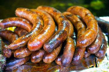 Traditional hungarian food is hurka