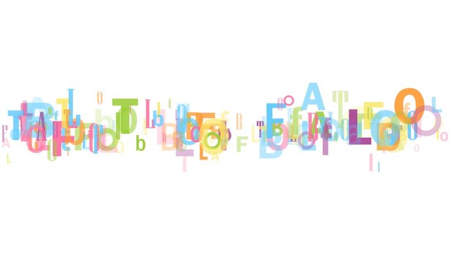 FOOTBALL colorful kinetic type banner