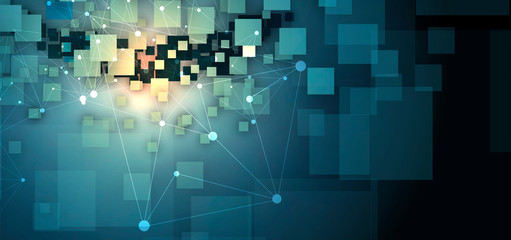 Conceptual technology illustration of artificial intelligence