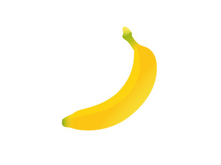 Banana icon isolated on white background. Vector illustration