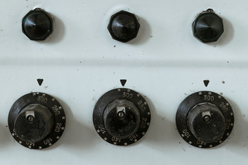 Control switch of the old electric stove