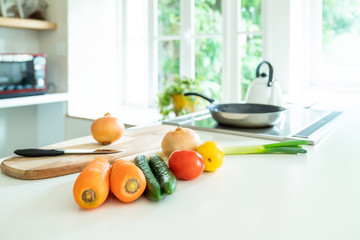 野菜とキッチン