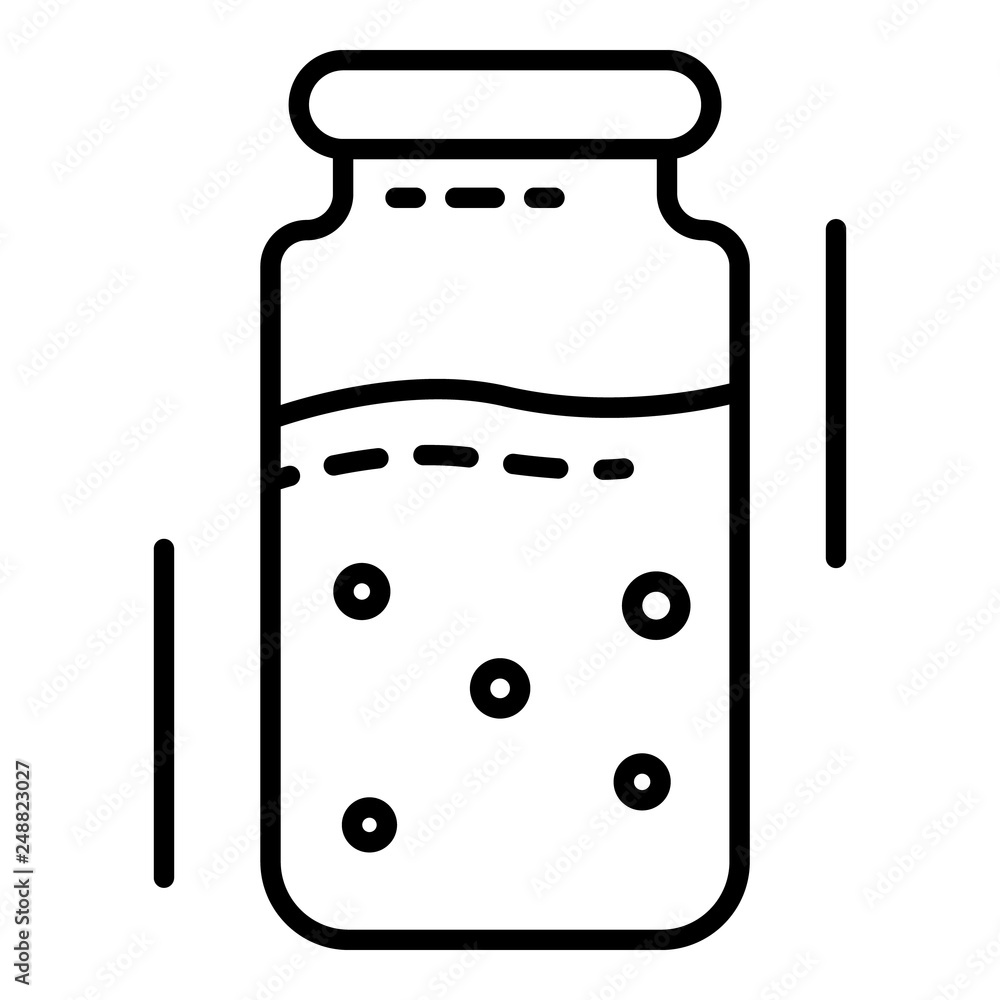 Poster injection ampoule icon. outline injection ampoule vector icon for web design isolated on white backg