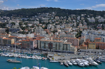 Obraz premium aerial view of Nice in France