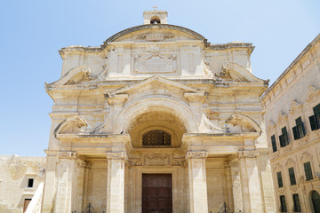 Fototapeta na wymiar Saint Catherine of Italy Church, Valletta, Malta