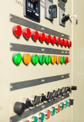 control panel of electrical measuring machine