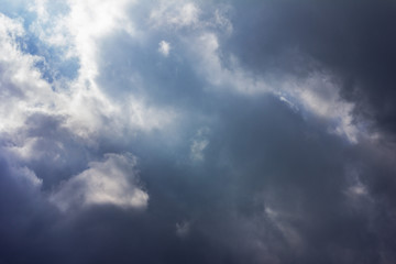 landscape with sky and storm clouds