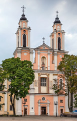 Fototapeta na wymiar Church of St. Francis Xavier, Kaunas, Lithuania