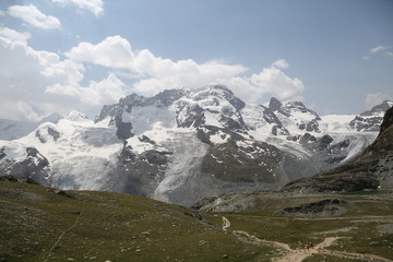 Beautiful mountain landscape, Pennine alps, Zermatt, Switzerland