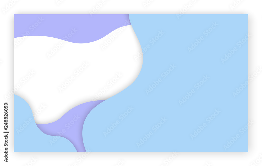 Poster abstract background with paper cut color patterns. 3d backdrop with waves. minimalist banner with fl