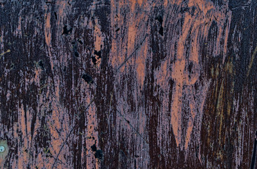 dark old paint on metal
