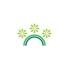 Green ecology vector logo