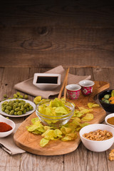 Wasabi flavour potato crisps.